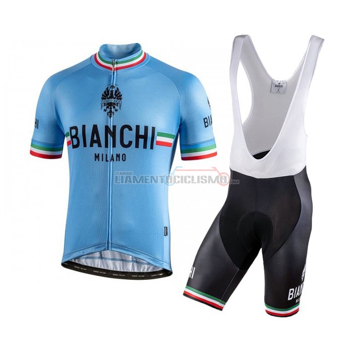 Abbigliamento Ciclismo Bianchi Manica Corta 2021 Bianco